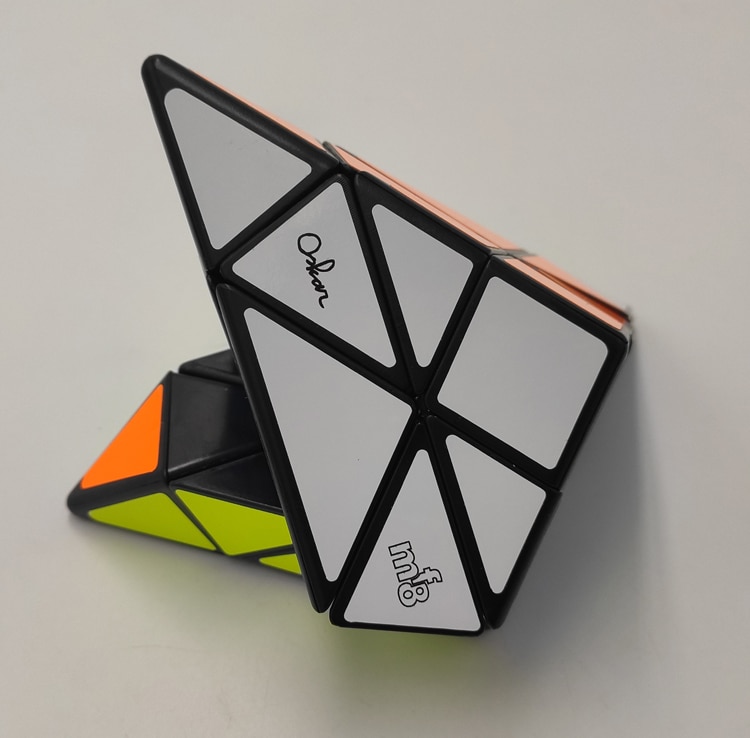 MF8 & Oskar 더 많은 광기 피라미드 블랙 스피드 큐브 트위스트 퍼즐 교육 장난감 드롭 배송